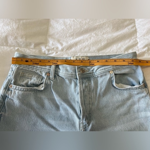 Free People Maggie Mid Rise Distressed Light Wash Jeans Women's Size 26 - Picture 7 of 10